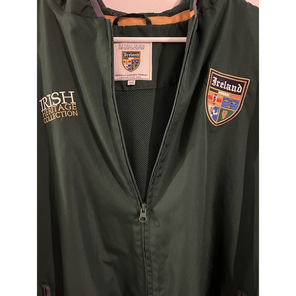 Retro Irish Heritage Collection Jacket Windbreaker Men XXL Ireland St Patricks - Picture 8 of 15